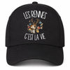 Casquette Noire Les rennes c'est la vie