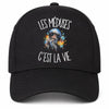 Casquette Noire Les méduses c'est la vie
