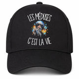 Casquette Noire Les méduses c'est la vie