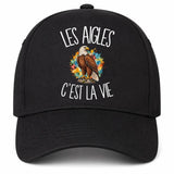 Casquette Noire Les aigles c'est la vie