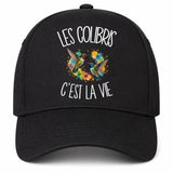 Casquette Noire Les colibris c'est la vie
