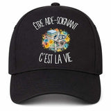 Casquette Noire Être aide-soignant c'est la vie
