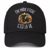 Casquette Noire Être maître d'école c'est la vie