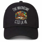 Casquette Noire Être bibliothécaire c'est la vie