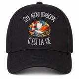 Casquette Noire Être agent territorial c'est la vie