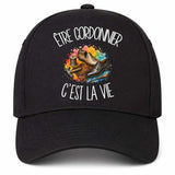 Casquette Noire Être cordonnier c'est la vie