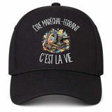 Casquette Noire Être maréchal-ferrant c'est la vie