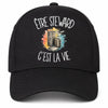 Casquette Noire Être steward c'est la vie