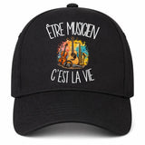 Casquette Noire Être musicien c'est la vie