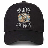 Casquette Noire Ma chèvre c'est ma vie