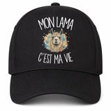 Casquette Noire Mon lama c'est ma vie