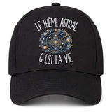 Casquette Noire Le thème astral c'est la vie