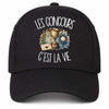 Casquette Noire Les concours c'est la vie