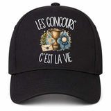 Casquette Noire Les concours c'est la vie