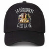 Casquette Noire La dégustation c'est la vie