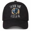 Casquette Noire La boxe thaïe c'est la vie