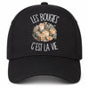Casquette Noire Les bougies c'est la vie