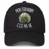 Casquette Noire Mon terrarium c'est ma vie