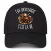 Casquette Noire Être chocolatière c'est la vie