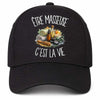 Casquette Noire Être masseuse c'est la vie