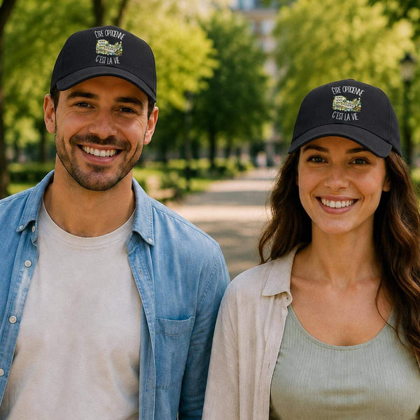 Casquette Noire Être opticienne c'est la vie