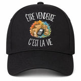 Casquette Noire Être vendeuse c'est la vie