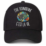 Casquette Noire Être technicienne c'est la vie