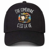 Casquette Noire Être comédienne c'est la vie
