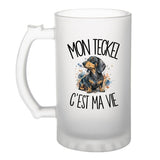 Verre à Bière Mon Teckel c'est ma vie