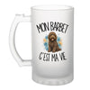 Verre à Bière Mon Barbet c'est ma vie