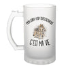 Verre à Bière Mon Chien-Loup Tchécoslovaque c'est ma vie