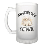 Verre à Bière Mon Coton de Tuléar c'est ma vie