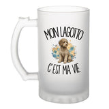 Verre à Bière Mon Lagotto c'est ma vie