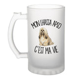 Verre à Bière Mon Lhassa Apso c'est ma vie