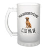 Verre à Bière Mon Rhodesian Ridgeback c'est ma vie