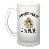 Verre à Bière Mon Cocker Américain c'est ma vie