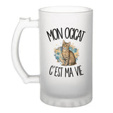 Verre à Bière Mon Ocicat c'est ma vie