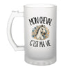 Verre à Bière Mon cheval c'est ma vie