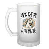 Verre à Bière Mon cheval c'est ma vie