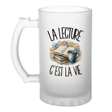 Verre à Bière La lecture c'est la vie