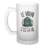Verre à Bière Le vitrail c'est la vie