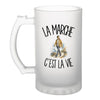 Verre à Bière La marche c'est la vie
