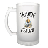 Verre à Bière La marche c'est la vie