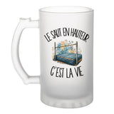 Verre à Bière Le saut en hauteur c'est la vie