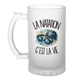 Verre à Bière La natation c'est la vie