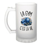 Verre à Bière La gym c'est la vie