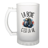 Verre à Bière La boxe c'est la vie