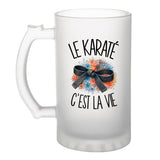 Verre à Bière Le karaté c'est la vie
