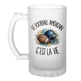 Verre à Bière Le football américain c'est la vie