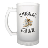 Verre à Bière Le modern jazz c'est la vie